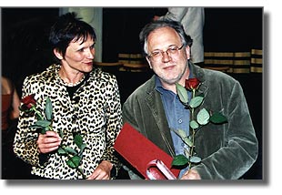 Rita Thies, Head of the Departments for Education and Cultural Affairs / Karl Baumgartner, Pandora film production Cologne (producer of the award winner for the best director)
