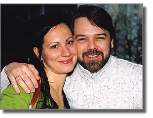 Actress Aleksandra Balmazovic and Film Director Srdjan Koljevic 